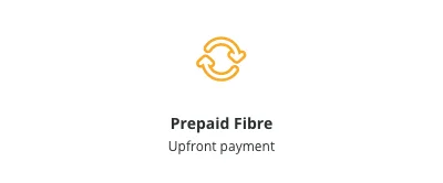 Prepaid Fibre upfront payment