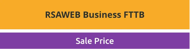 RSAWEB Business FTTB pricing