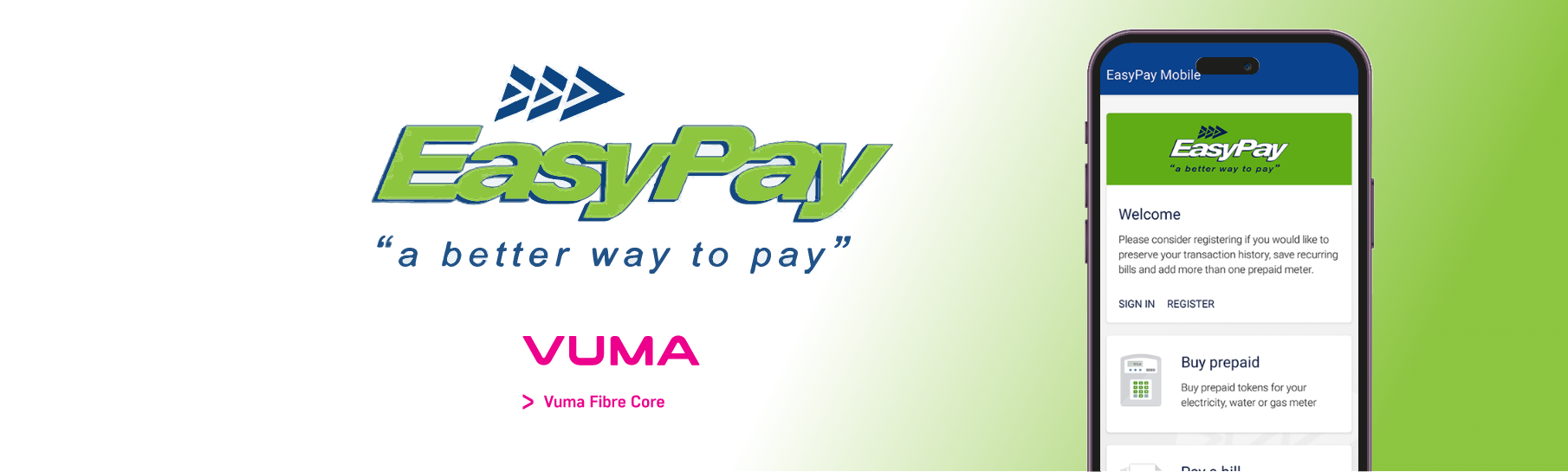 Using EasyPay to pay for your Vuma Reach Prepaid Services!