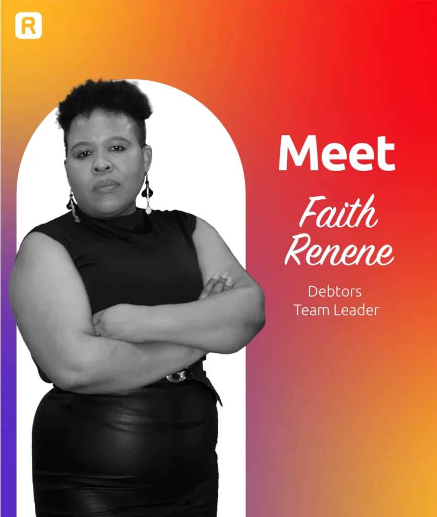 Faith Renene, Debtors Team Leader at RSAWEB, IT Girl.