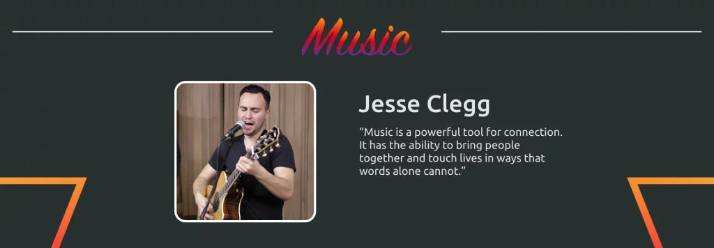 South African musician Jesse Clegg performing