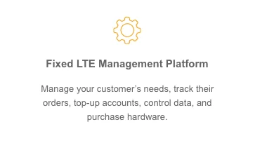 Fixed LTE Management Platform