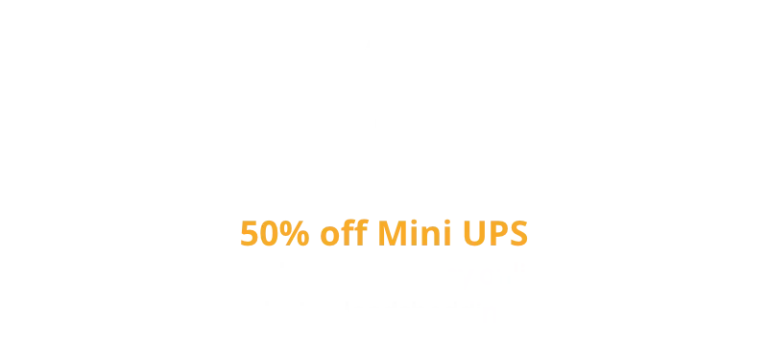 Black Friday 50% off Mini UPS worth R1200 for loadshedding protection