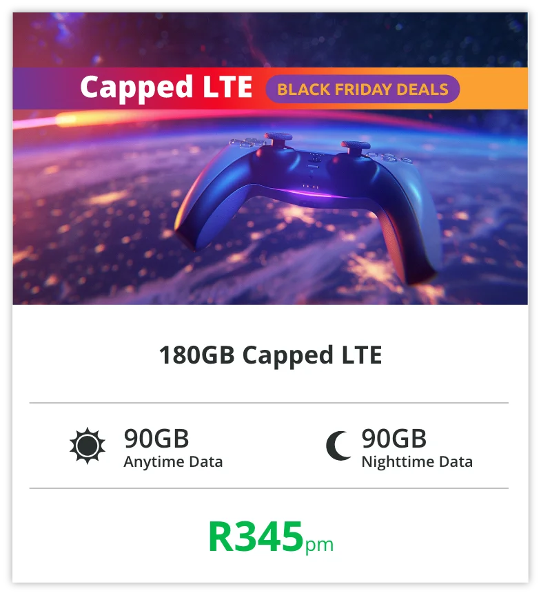 Capped LTE 180GB