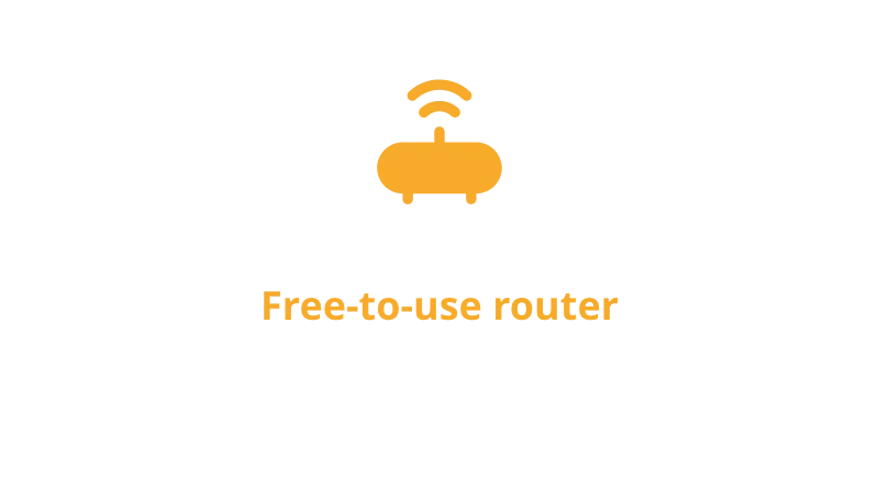 free to use router mobile- yellow