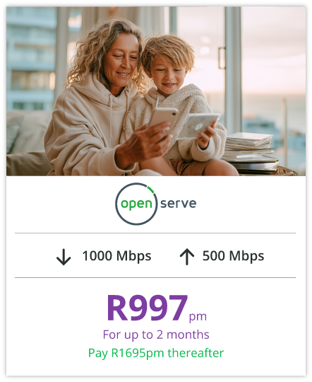 1000 500 mbps Openserve ECM July 2026 landing page card