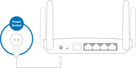 TP-Link back of router