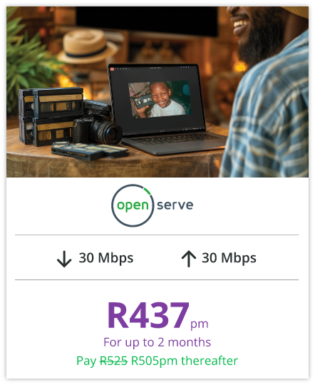 Openserve ECM 30 30 July 2026 landing page card